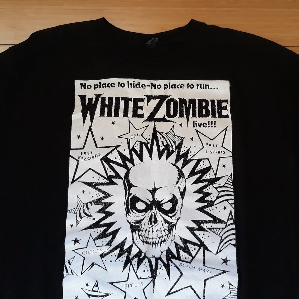 WHITE ZOMBIE Band CBGB Concert Flyer T-shirt